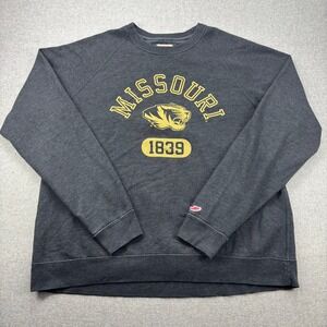 Missouri‎ Tigers Sweatshirt Mens XL Gray Triblend League NCAA College Sweatshirt